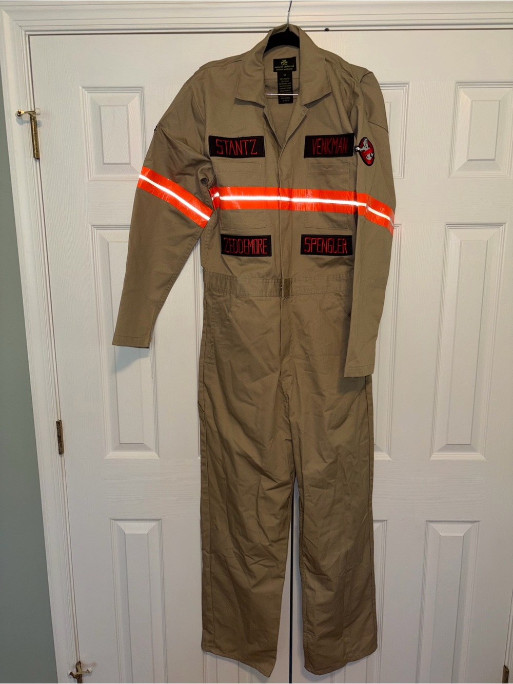 DIY One-Piece Ghostbuster Costume Coveralls adult size medium